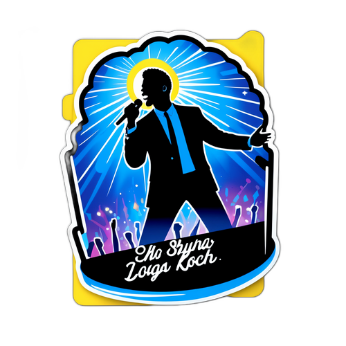 Autocollant de Silhouette de Shayne en Concert