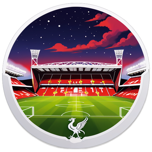 Kleurrijke Anfield Avondstickers