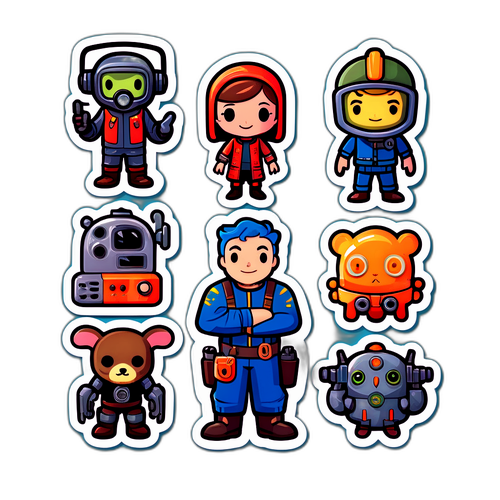 Cute post-apokalyptické postavičky inspirované Fallout Season 2