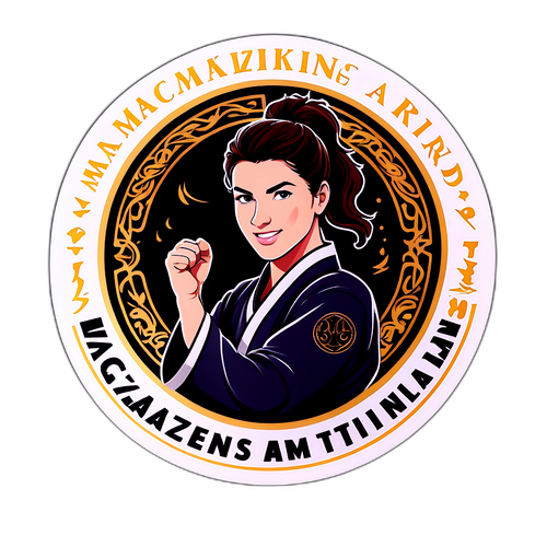 Стікер, який святкує досягнення Маккензі Дерн