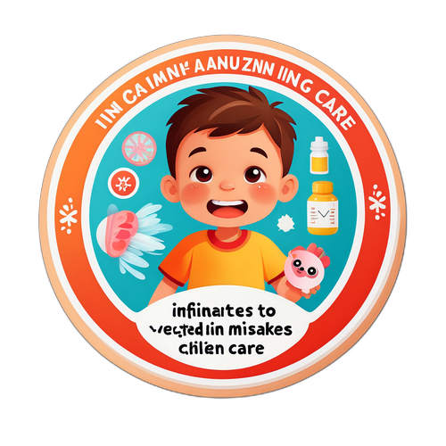 儿童流感护理注意事项贴纸