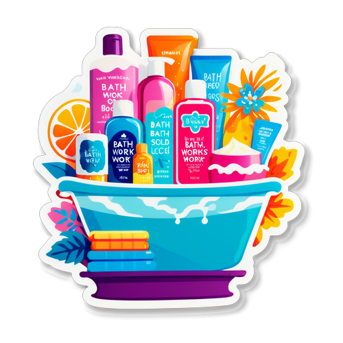 Stiker Quirky Produk Bath and Body Works