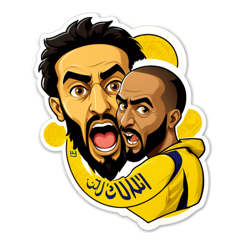 Sticker ya Ushindani Mkali kati ya Al-Ittihad na Al-Nassr