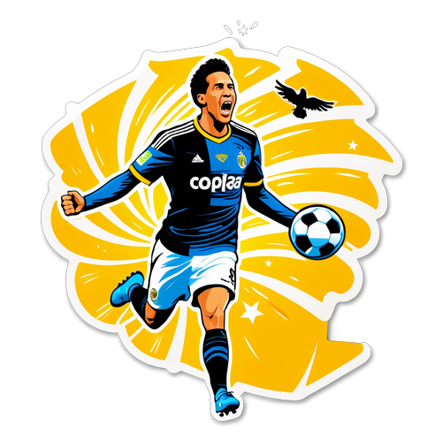 Sticker de la emoción de los partidos de la Copa Libertadores