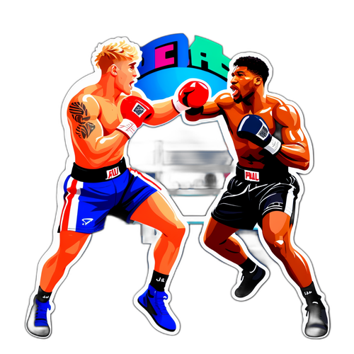 Jake Paul ja Anthony Joshua nyrkkeilyottelussa