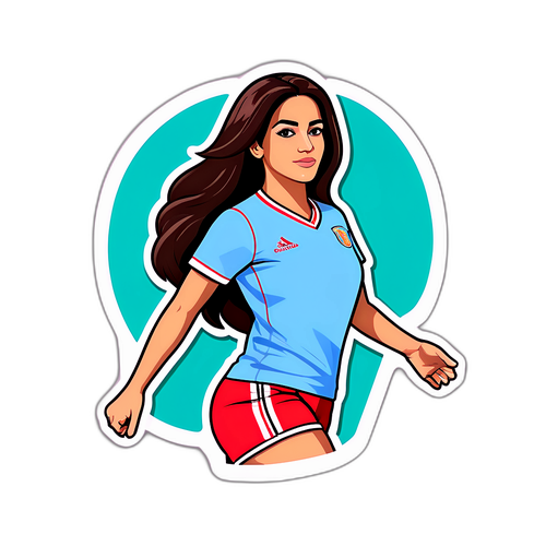 Minimalistisk klistermærke af Larissa Riquelme