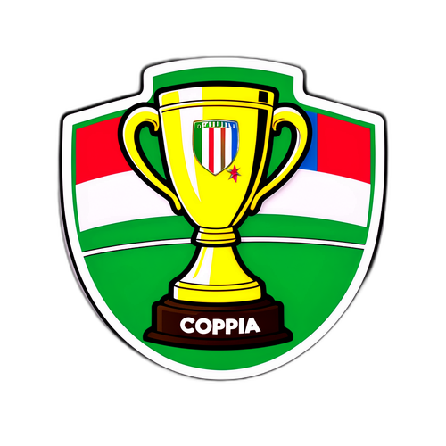 Rekaan Sticker Trofi Coppa Italia
