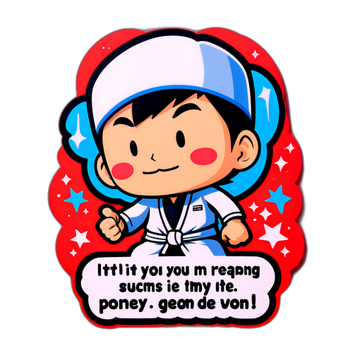 元気を与えるステッカー