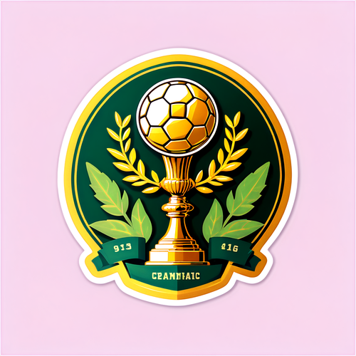 Stiker Piala Sepak Bola Vintage