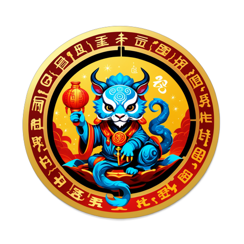 神秘幻想風格的 sticker：李易與生肖運勢