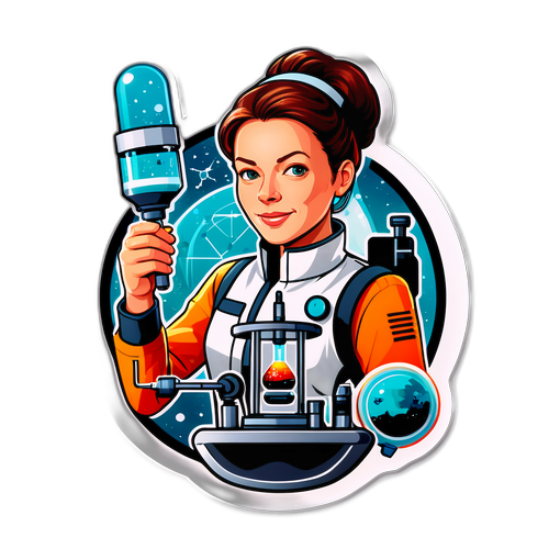 Futuristisk klistermärke av Maria Strömme