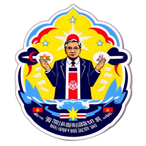 外交部坚定信念的贴纸