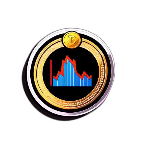Biểu tượng Dow Jones với biểu đồ tăng trưởng
