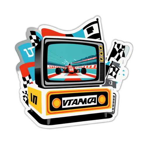 Vintage F1 TV Booth Design