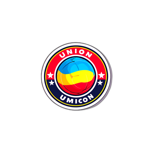 Sticker Colorido de Unión