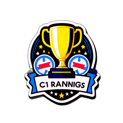 Sticker sáng tạo với câu 'C1 Rankings - Ai sẽ là người chiến thắng?'