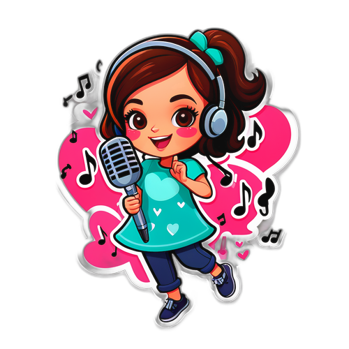 Sticker jucăuș cu Delia Dinu