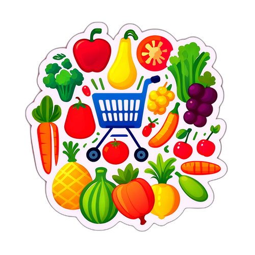 PX Mart購物貼紙設計