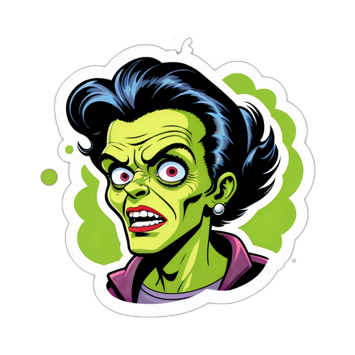 Retro komiksová postava Frankena