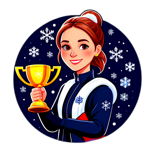 Martina Sáblíková s trofejí