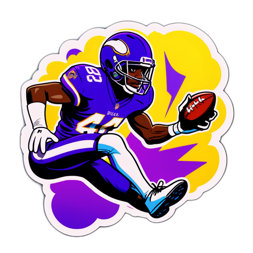 Stefon Diggs i tegneseriestil