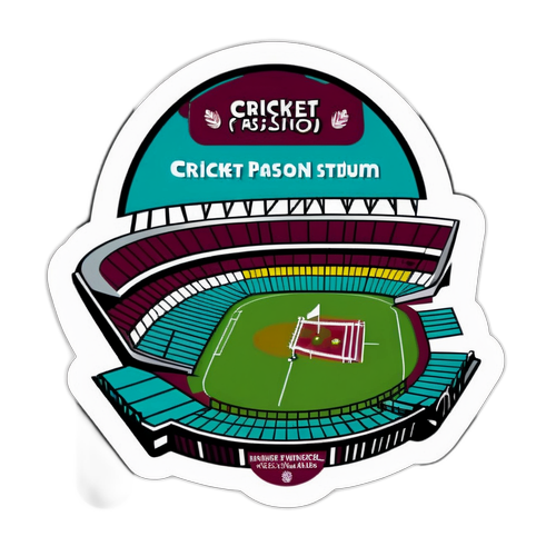 Stickers de passion pour le cricket