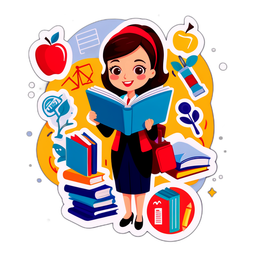 Wzór Naklejki: Karta Nauczyciela