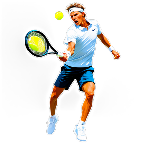 Jannik Sinner I Dynamisk Tennis Serve