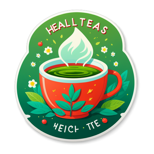 療癒茶飲貼紙
