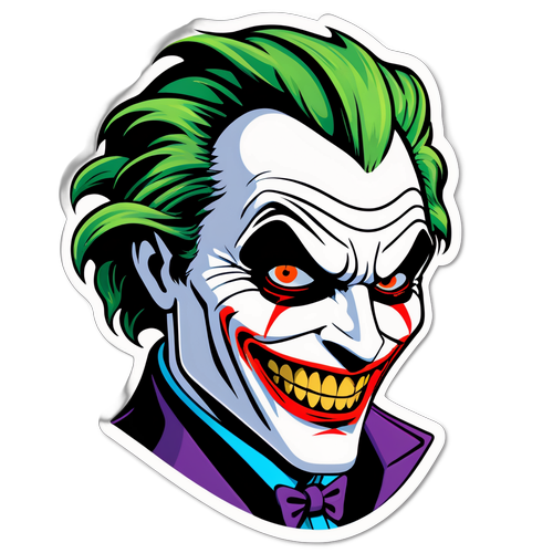 Σχεδίαση Αυτοκόλλητου με Στυλιζαρισμένο Γκροτέσκο Τζόκερ