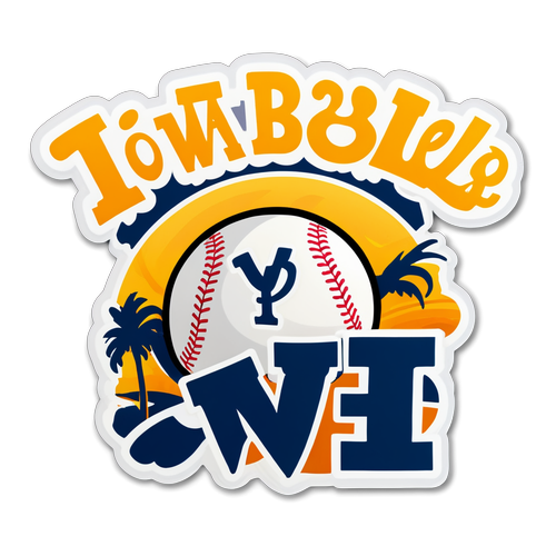 Iowa Baseball – Home Run State Sticker