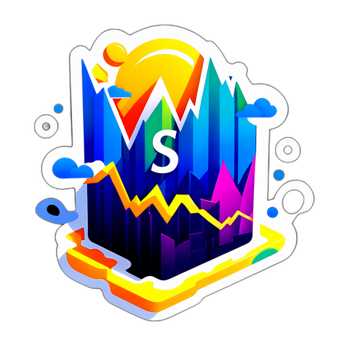 상승하는 S&P 500 지수 스티커