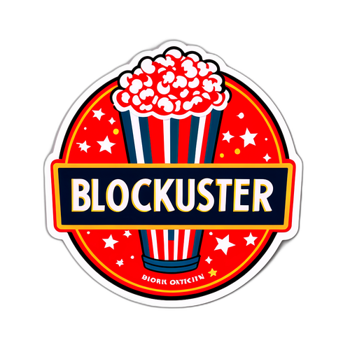 Vintage 'Blockbuster' Sticker