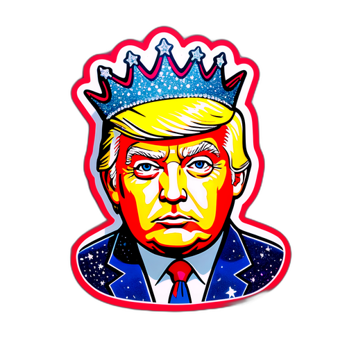 Donald Trump Tiara Sticker