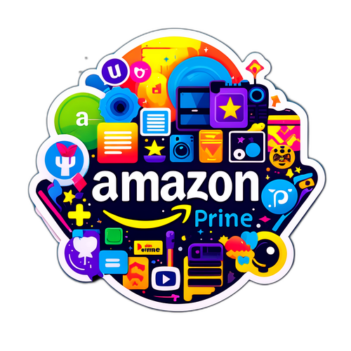 Vibrant Amazon Prime Klistermärke