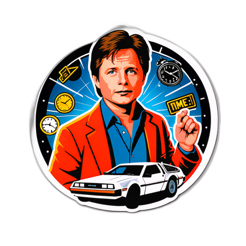 Nostalgic Time Travel Sticker