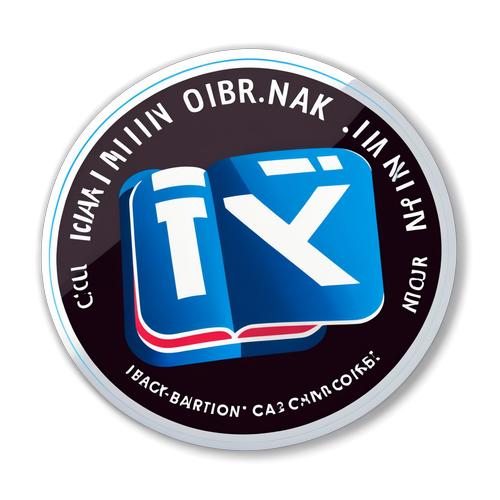 Nowoczesna naklejka z logo NASK