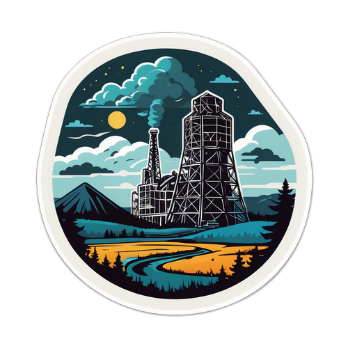 Stickers av Tjernobyls Landskap