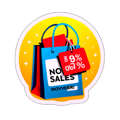 Kasım İndirimleri Sticker'ı