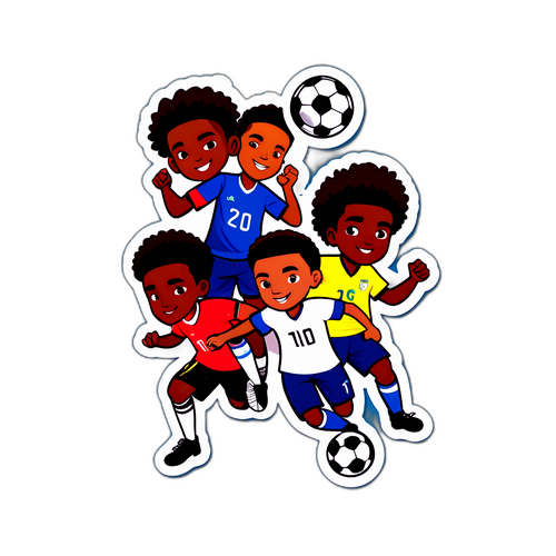 Stiker Permainan Sepak Bola Remaja Meksiko U20