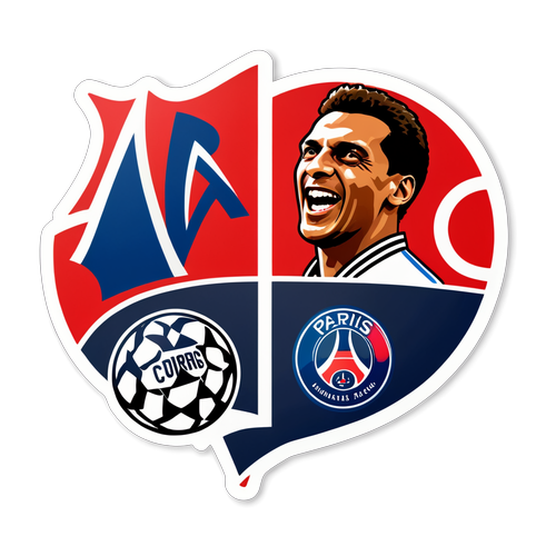 Sticker que celebra la historia de Bayern y PSG