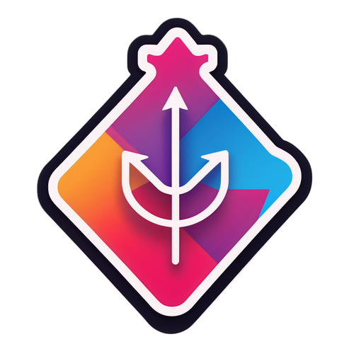 利率下調主題漸層色貼紙