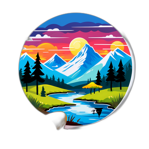 Smuk Landskabsticker