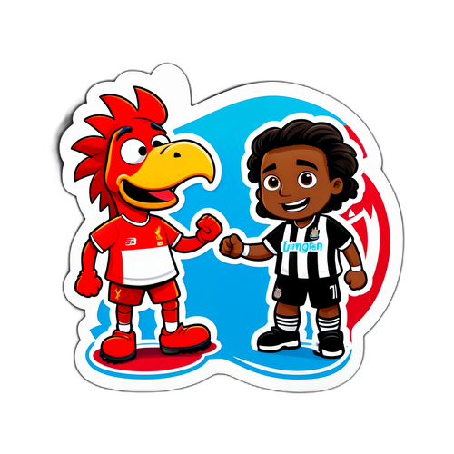 מדבקה מצחיקה: ליברפול נגד ניוקאסל