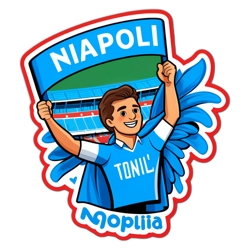 Sticker dedicat fanilor Napoli