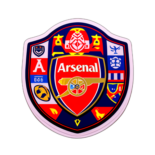 Arsenal Futbol Takımı Logosu Stickerı