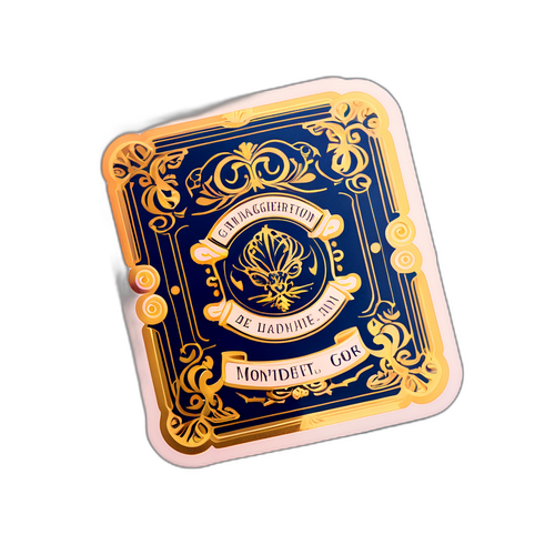 Vintagetyylinen tarra-albumi, joka yhdistelee elokuvamaisia ja Bridgerton-teemaisia elementtejä