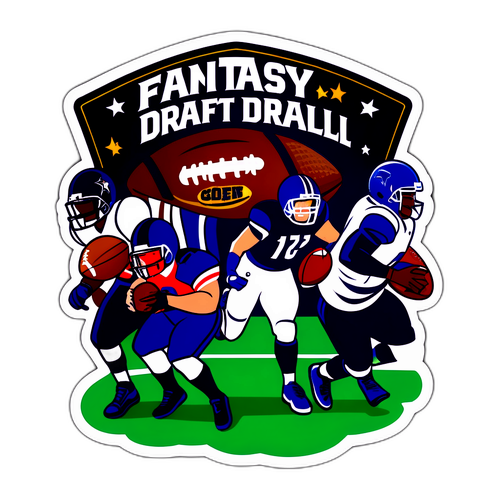Fantasy Football Draft Scene Sticker