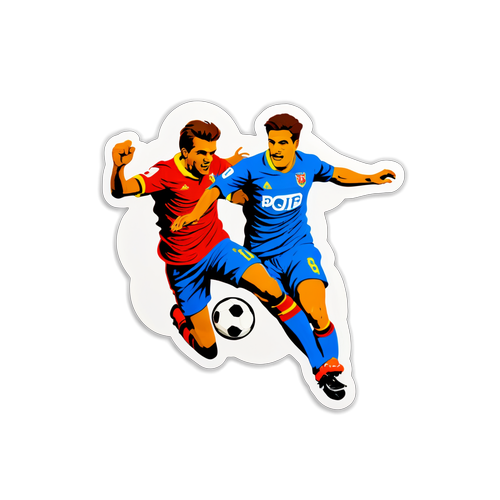 Sticker dinamic cu meci de fotbal între Rapid București și Botoșani