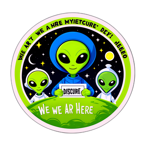 Misteryosong Sticker ng Alien para sa Disclosure Day